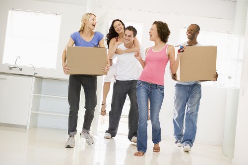 Moving checklist and prepared household items for an Islington home move