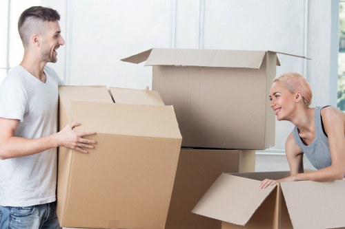Recycling and waste separation during a responsible clearance job