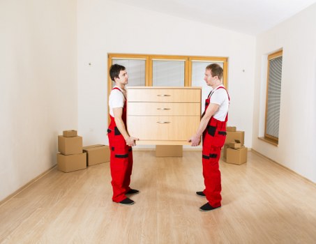 Staff training and careful loading during an Islington van removal